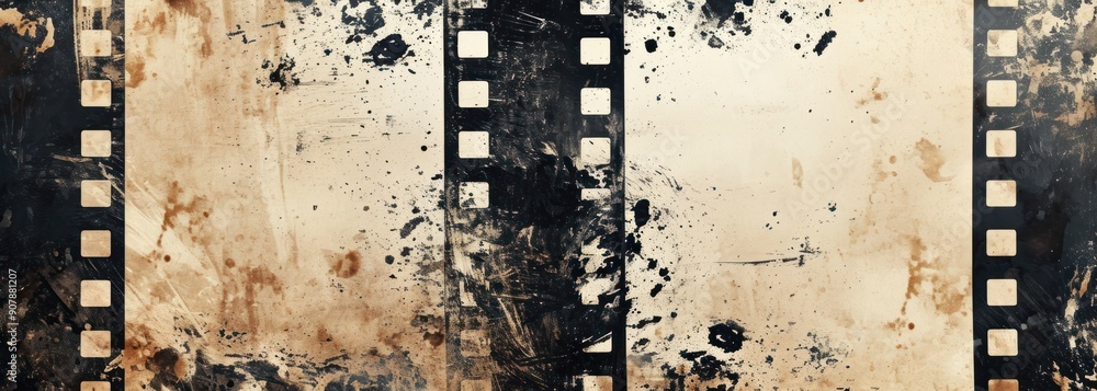 Obraz premium vintabe grunge film frame dirty