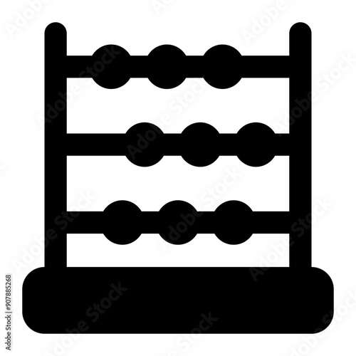 abacus icon for illustration