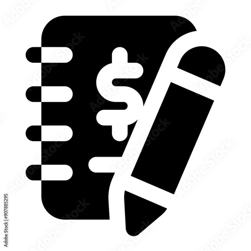 bookkeeping icon for illustration