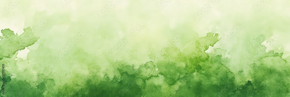 Abstract Watercolor Background in Green Shades Abstract Watercolor Background in Green Shades