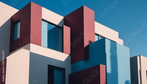 Modern minimalist private houses exhibit their stylish residential architecture exterior