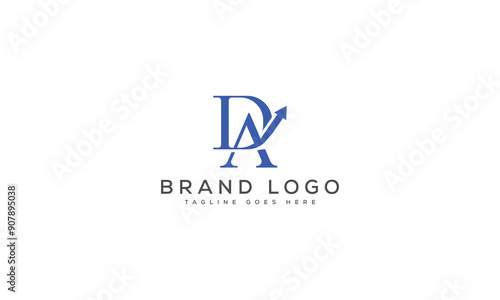 Free Download letter DA logo design vector template design for brand. - GFXLoad