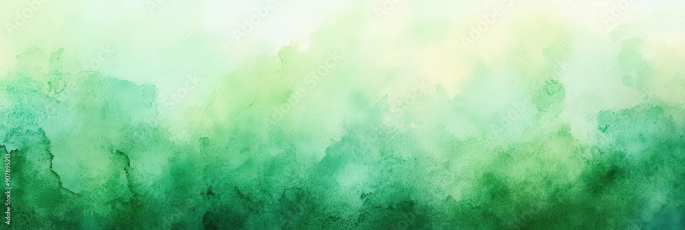 Obraz premium Abstract Watercolor Green Background