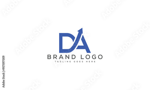 Free Download letter DA logo design vector template design for brand. - GFXLoad
