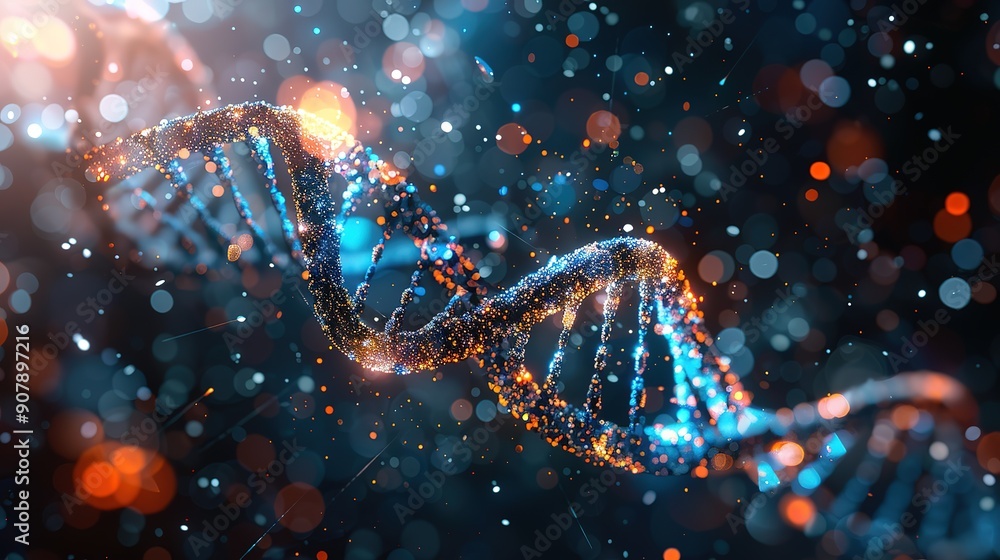 Amazing DNA chain ADN visual representing Millions of genotypes Amazing DNA chain ADN visual representing Millions of genotypes