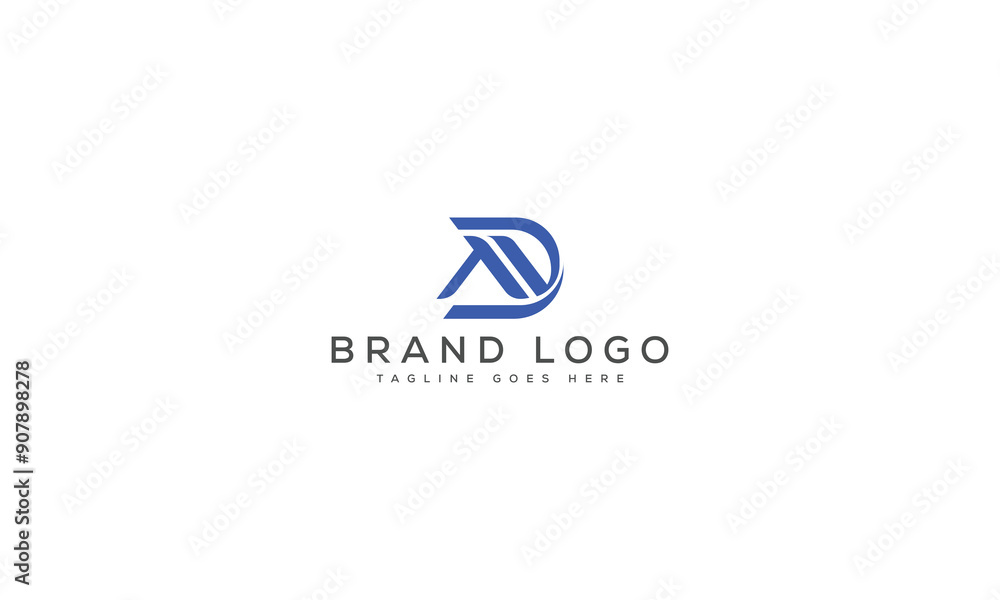 letter DA logo design vector template design for brand. letter DA logo design vector template design for brand.
