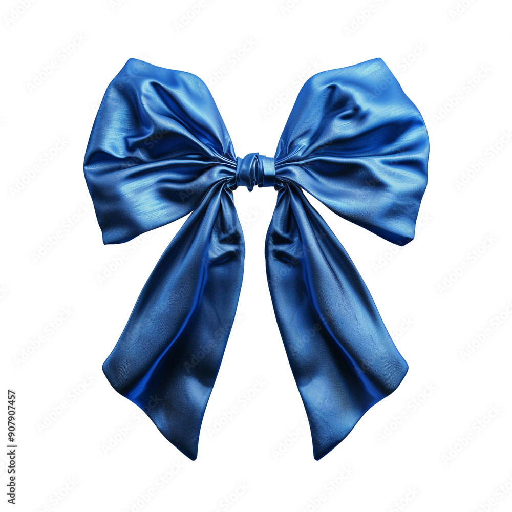 blue bow ribbin on white background render ultra blue bow ribbin on white background render ultra