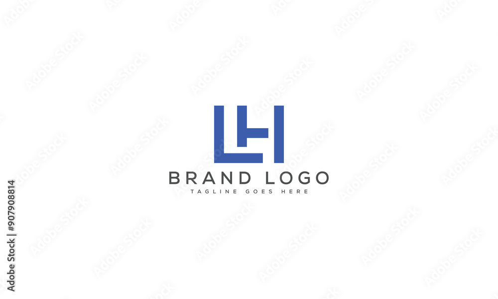 Obraz premium letter LH logo design vector template design for brand.