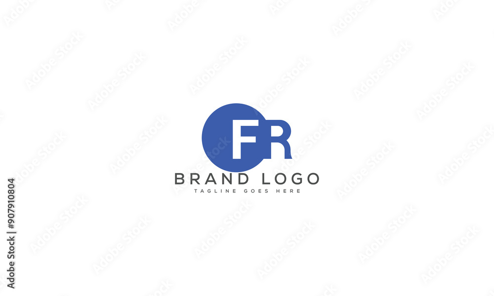 letter FR logo design vector template design for brand. letter FR logo design vector template design for brand.