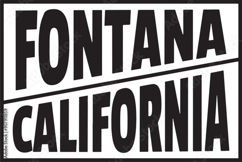 Fontana California Modern Vector
