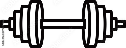 dumbbell isolated on white background