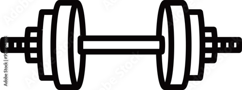 dumbbell isolated on white background