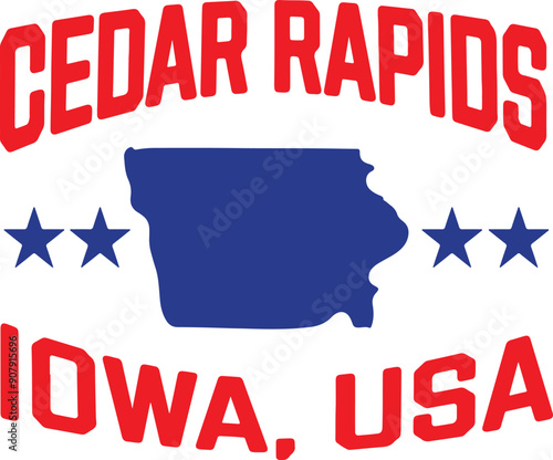 Cedar Rapids Vector photo