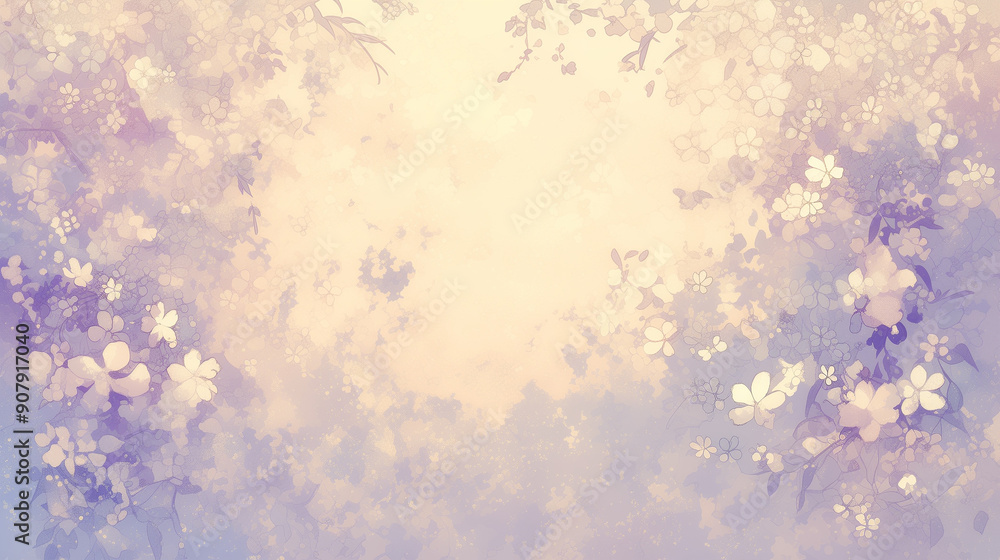 abstract digital illustration of floral patterns in soft pastel colors with delicate details and light gradients on a textured background abstract digital illustration of floral patterns in soft pastel colors with delicate details and light gradients on a textured background