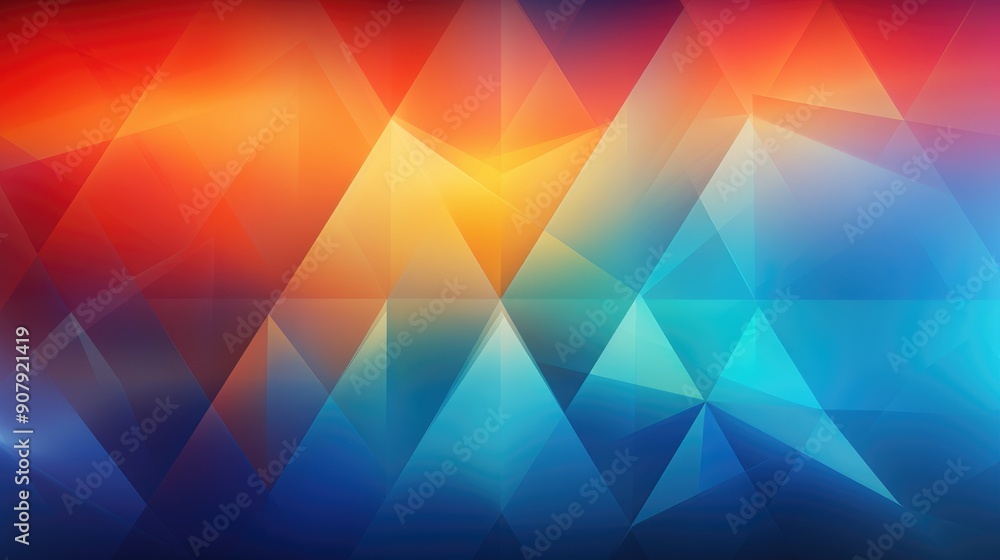 Geometric shapes with smooth gradients creating an illusion of depth Geometric shapes with smooth gradients creating an illusion of depth