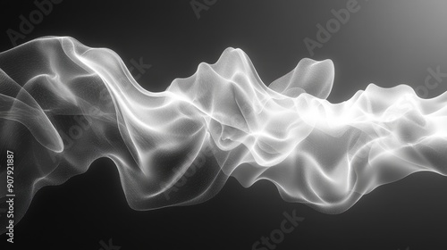 Smoke trails intertwining in an abstract form, organic shapes, mysterious and elegant