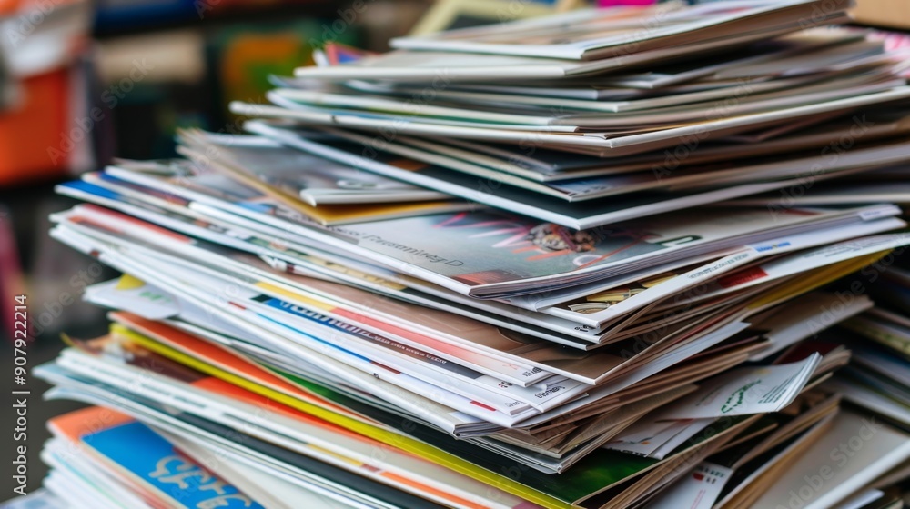 Stack of Magazines. Stack of Magazines.