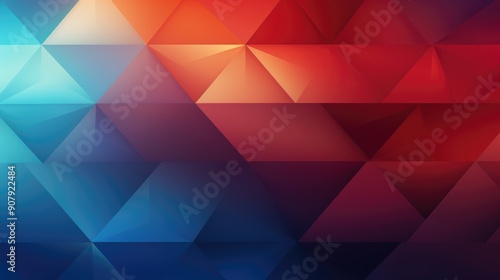 Geometric shapes with smooth gradients creating an illusion of depth