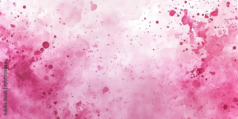 Obraz premium Abstract Watercolor Painting with Pink and White Hues