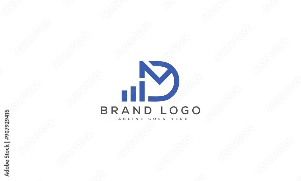 letter DM logo design vector template design for brand. letter DM logo design vector template design for brand.