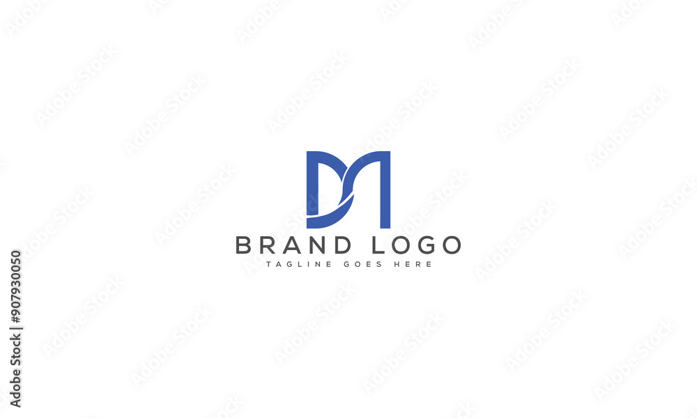 Fototapeta premium letter DM logo design vector template design for brand.
