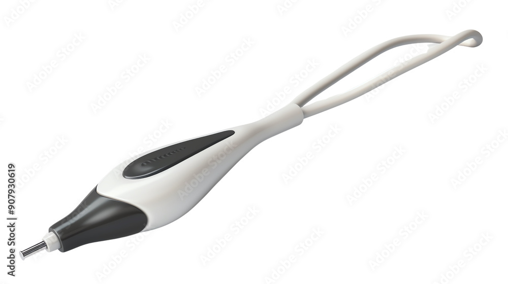 Obraz premium Modern application of an ultrasonic scaler for dental hygiene treatments. Versatile and effective instrument for professional dental care.