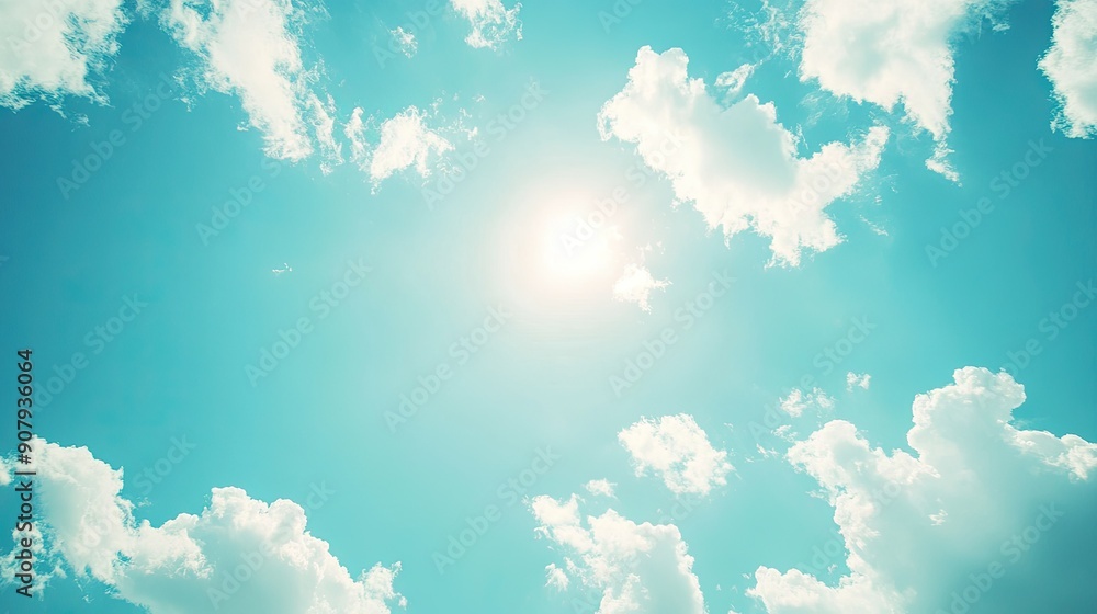Bright and clear sky, ideal for adding motivational text. Represents a new beginning, empty of people Bright and clear sky, ideal for adding motivational text. Represents a new beginning, empty of people