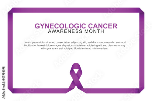 Gynecologic Cancer Awareness Month background.