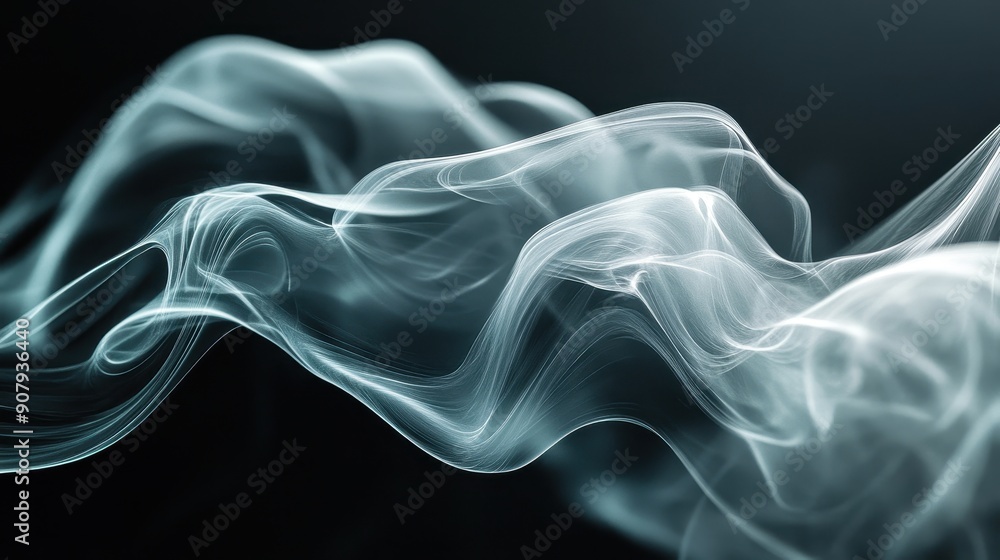 Smoke trails forming flowing abstract shapes, organic shapes, mysterious and elegant Smoke trails forming flowing abstract shapes, organic shapes, mysterious and elegant