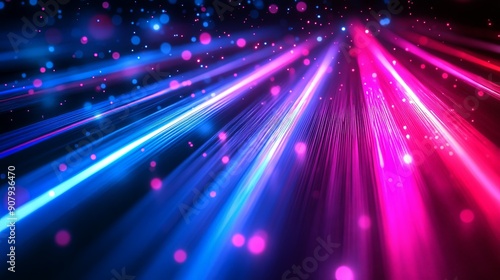 Dynamic Laser Light Show in Vibrant Colors © BG_Illustrations