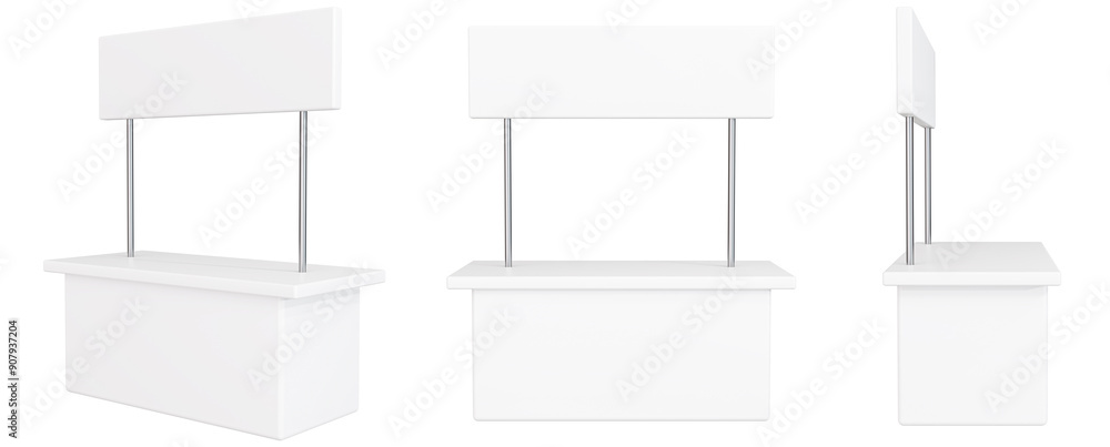Foto Advertising booth stand mockup