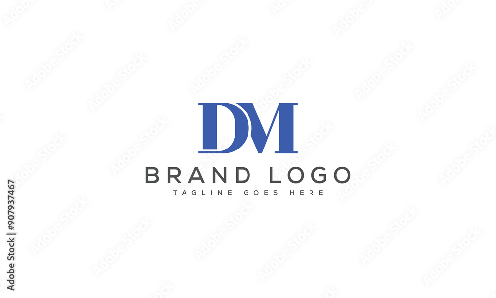 letter DM logo design vector template design for brand. letter DM logo design vector template design for brand.