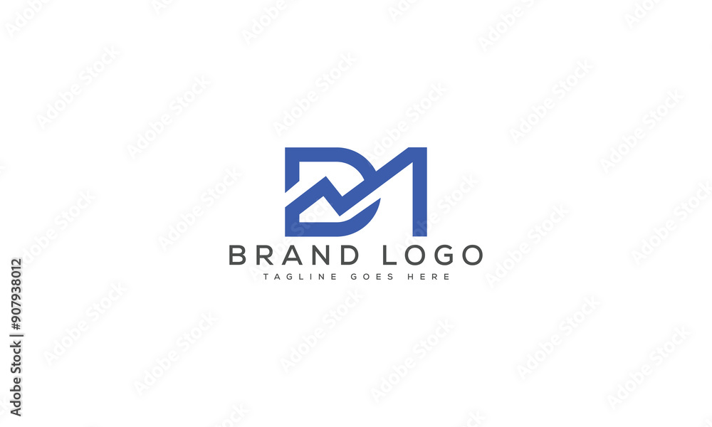 letter DM logo design vector template design for brand. letter DM logo design vector template design for brand.