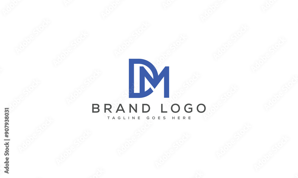 letter DM logo design vector template design for brand. letter DM logo design vector template design for brand.