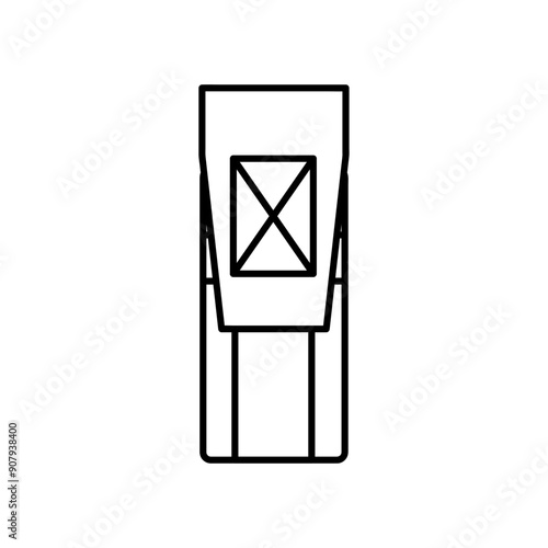Cartridge pouch for rilfe magazine icon. Cartridge pouch for combat tourniquet icon. Cartridge pouch icon. Tactical equipment, tactical uniform icon.