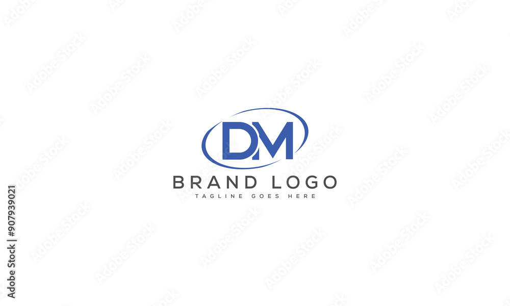 letter DM logo design vector template design for brand. letter DM logo design vector template design for brand.