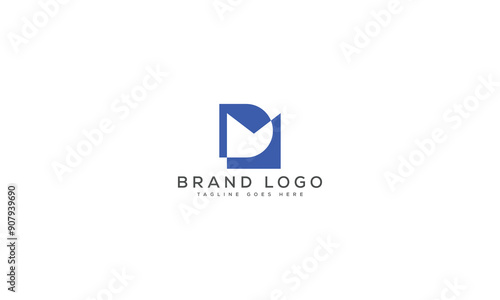 Free Download letter DM logo design vector template design for brand. - GFXLoad