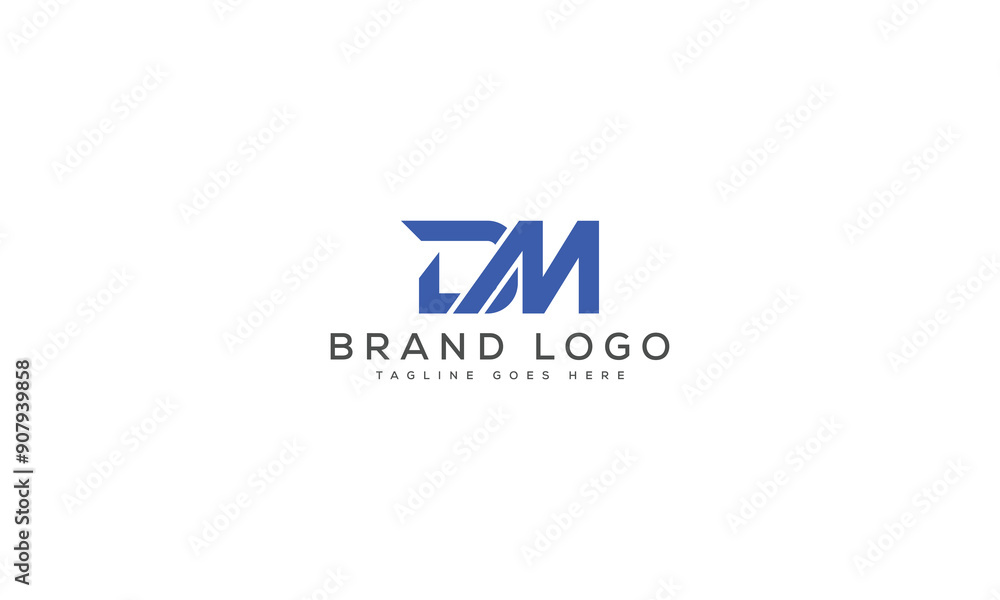 letter DM logo design vector template design for brand. letter DM logo design vector template design for brand.