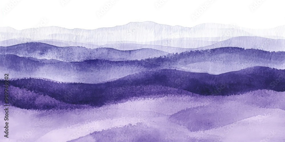 Abstract Watercolor Mountain Landscape Abstract Watercolor Mountain Landscape