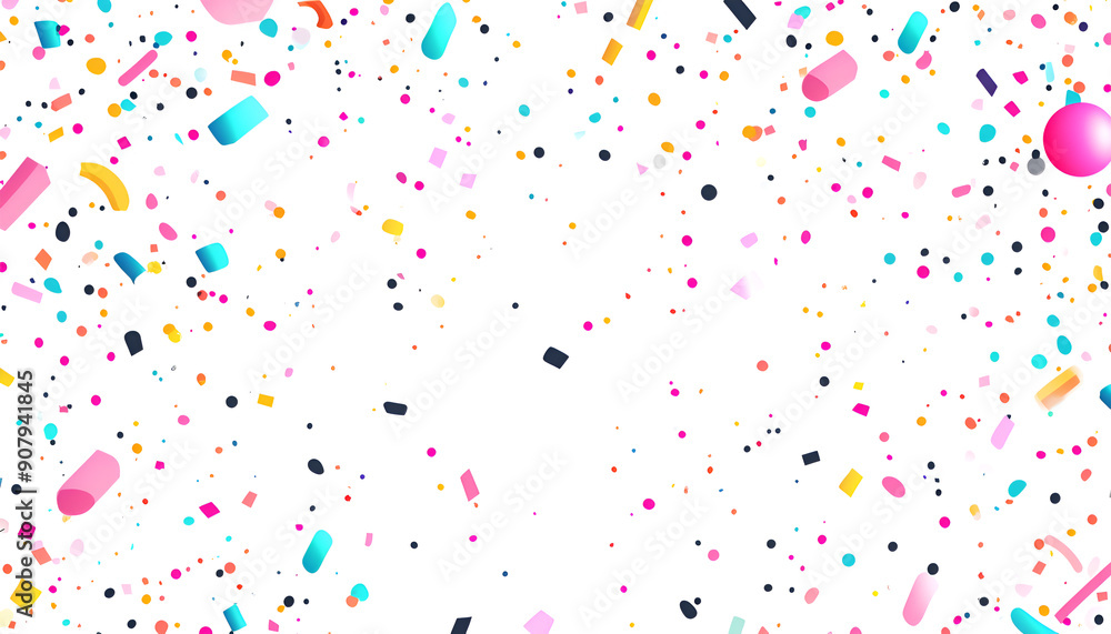 Colorful festive background with confetti. Colorful festive background with confetti.