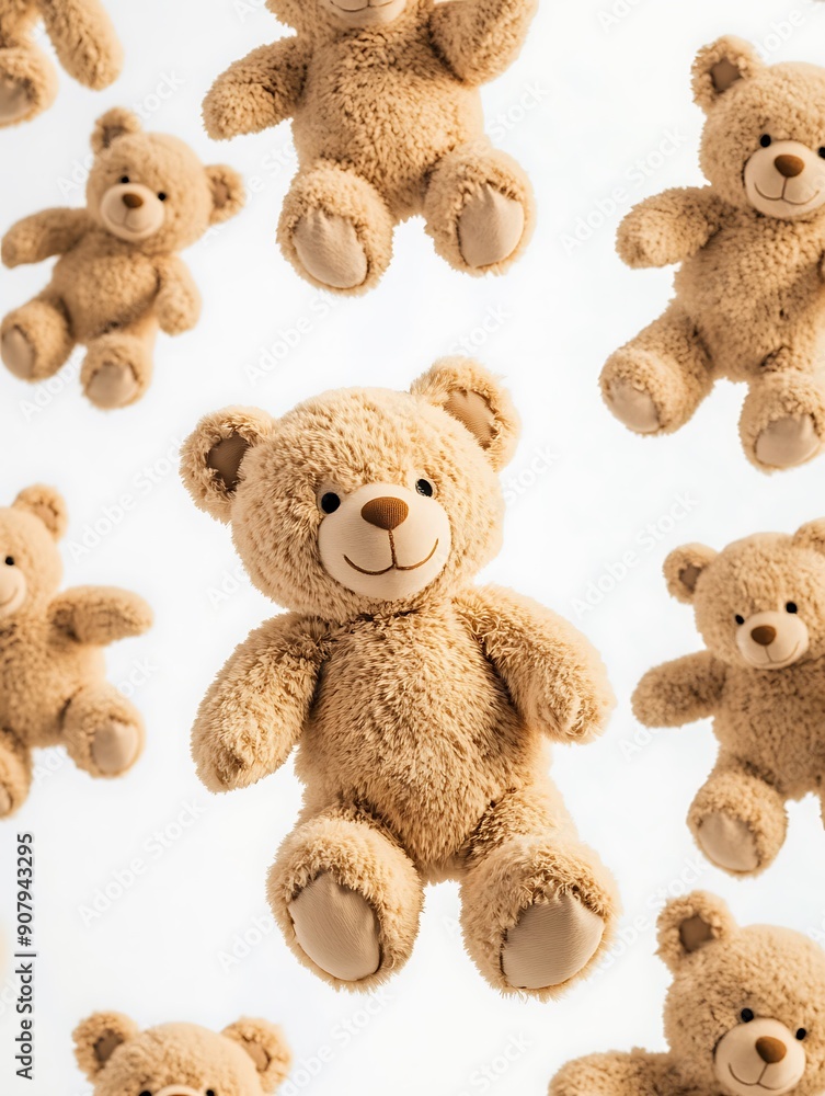 toy plush bears on white background toy plush bears on white background