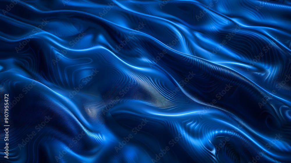 Obraz premium Cosmic ocean waves