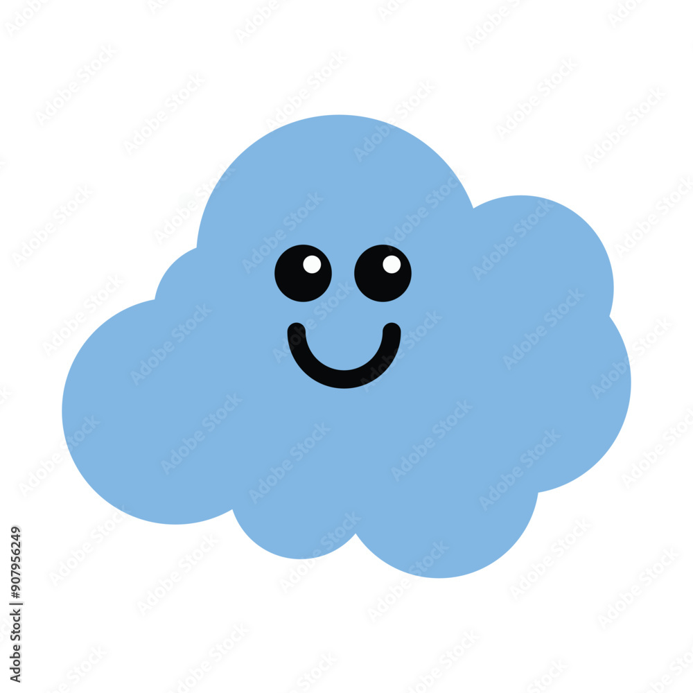 blue cloud with a smile blue cloud with a smile