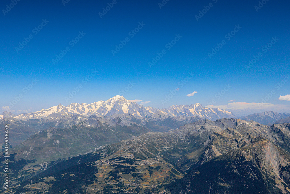 Naklejka premium snow covered mountains