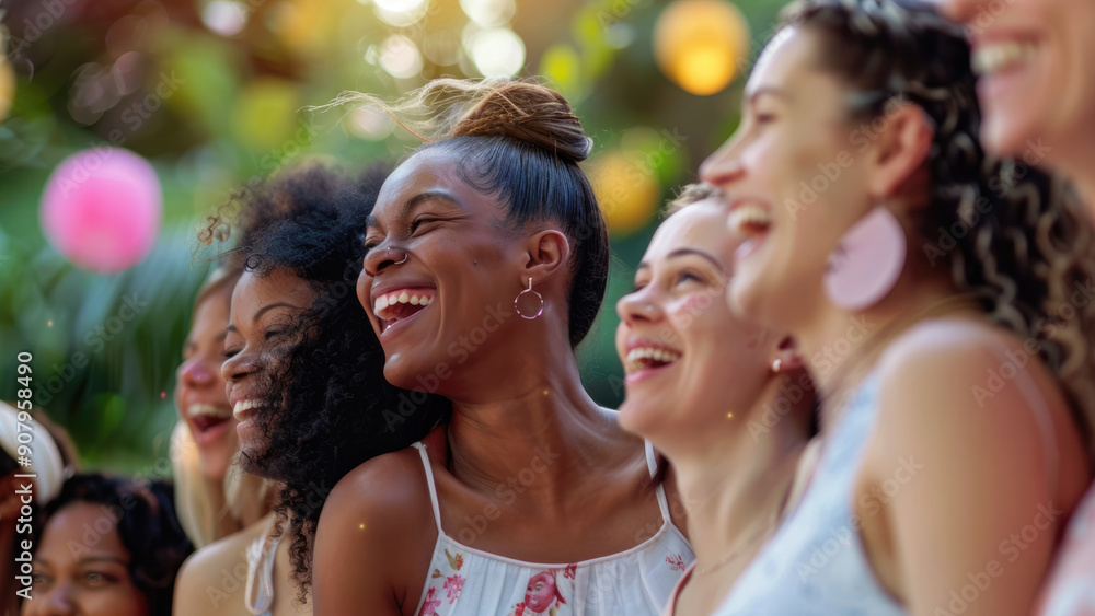 Group of Pregnant Women Smiling and Posing Outdoors Group of Pregnant Women Smiling and Posing Outdoors