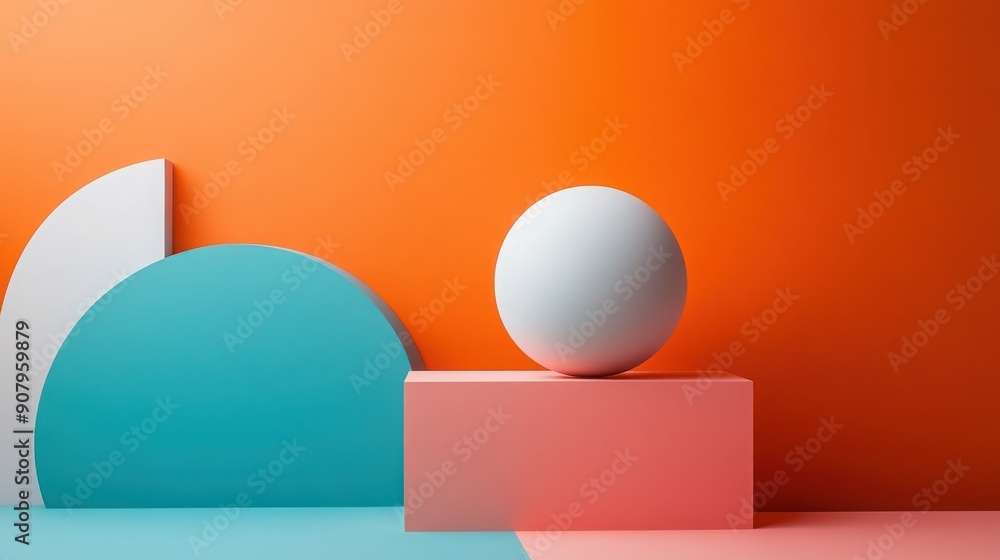 Abstract geometric shapes in vibrant colors create a modern artistic composition, ideal for contemporary design projects. Abstract geometric shapes in vibrant colors create a modern artistic composition, ideal for contemporary design projects.