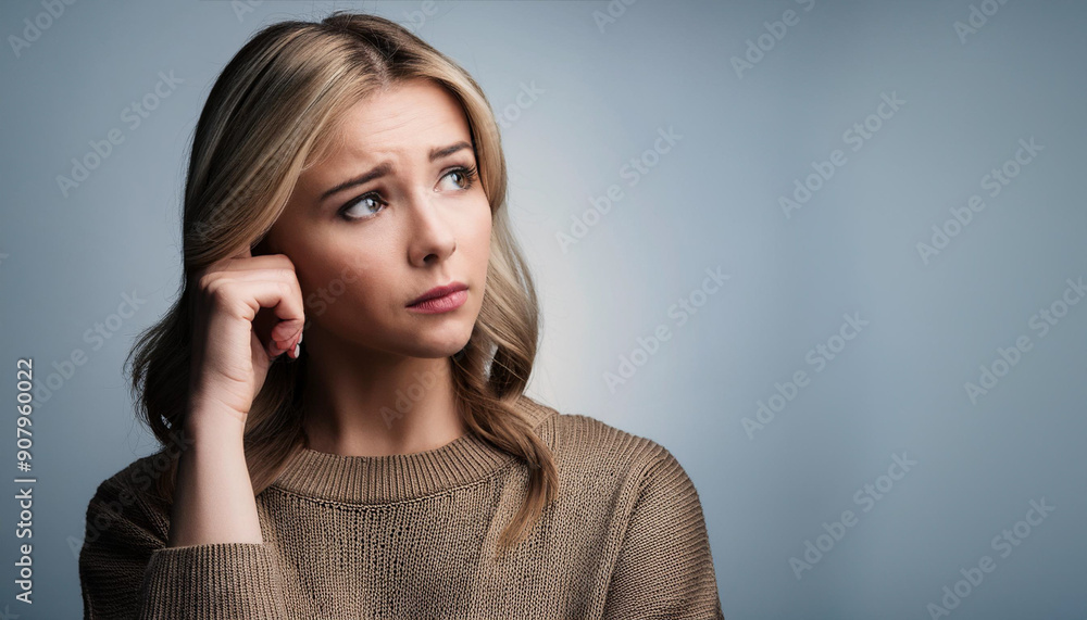 A brunette woman smiling while talking on her mobile phone A brunette woman smiling while talking on her mobile phone