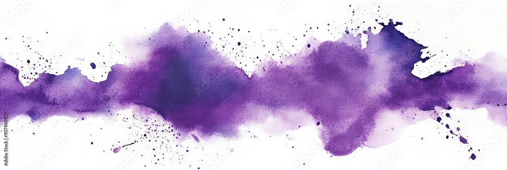 Obraz premium Purple Watercolor Abstract