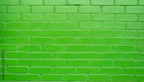 Obraz na płótnie green brick wall w salonie