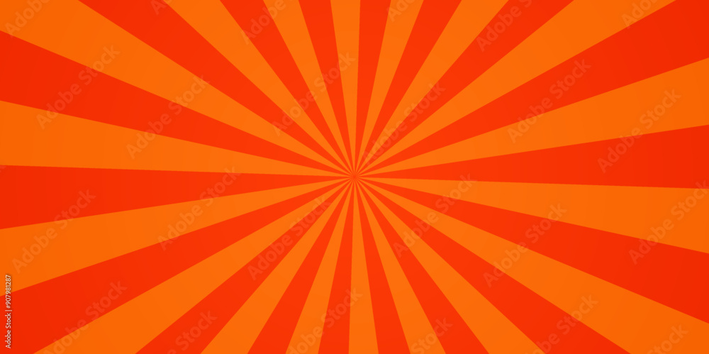 Abstract orange and yellow rays sunburst background. Modern seamless retro vintage burst sunrise sunbeam element spiral striped illustration sunray template wallpaper design. Abstract orange and yellow rays sunburst background. Modern seamless retro vintage burst sunrise sunbeam element spiral striped illustration sunray template wallpaper design.